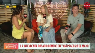 La intendenta Rosario Romerio en "Viv&iacute; Paseo 25 de Mayo"